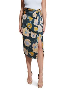 GONNA GONNE CERIMONIA DONNA GUESS W3RD09WEX62 FIORI ORIGINALE PE 2023 - Picture 1 of 3