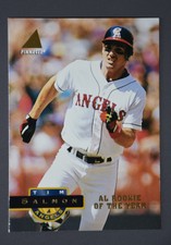 1994 PINNACLE AL ROOKIE OF THE YEAR TIM SALMON BASEBALL CARD # 9