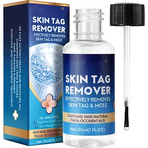 Fast Skin Tag Remover Instant Treatment Safe Wart Acne Removal Body Face Liquid - Picture 1 of 10