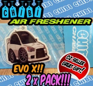 Car air freshener hanger for mitsubishi lancer evo x evolution x chibi - Picture 1 of 3