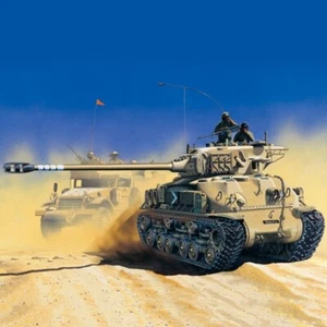 Academy Hobby Model Kit – 1/35 M51 Super Sherman, Realistic IDF Heavy Tank - Picture 1 of 8