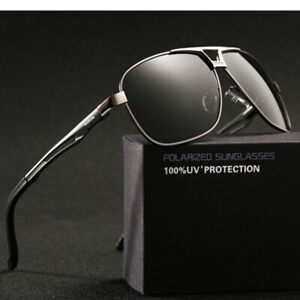 Aluminium HD Polarized Photochromic Sunglasses Men UV400 Pilot Driving Eyewear