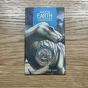 UK 2020 50p Strike Your Own SYO Iguanodon Brilliant Uncirculated Coin Pack Rare - Picture 1 of 6