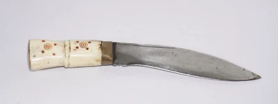 Vintage Gurkha Kukri Knife White Bone Handle - Image 1 of 4