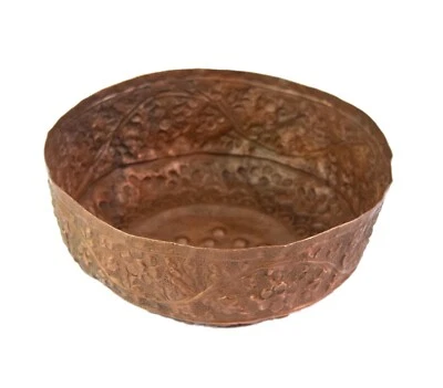 Cuivre Antique Bol Traditionnel Indien Maison & Kitchen Décoration Bol. G66-1274 - Photo 1/4