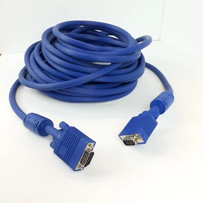 40ft VGA Male To Male Video Cable 15 Pin Heavy Duty For Monitor TV Projector PC - Image 1 of 4