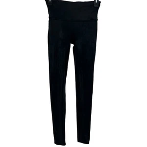 Leggings Spanx imitación cuero para mujer talla mediana negros atletismo - Imagen 1 de 7