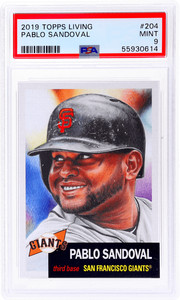 2019 Topps Living #204 Pablo Sandoval PSA 9
