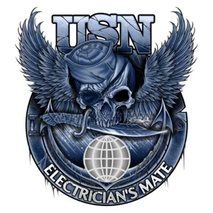 Calcomanía de tarifa de compañero de electricista - Calcomanía de tarifa USN - 4" calcomanía de servicio previo de la Marina de los Estados Unidos - Imagen 1 de 2