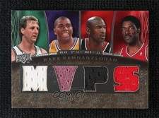 2007-08 UD Premier Rare Remnants Quad /50 Larry Bird Julius Erving Magic Johnson