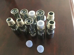 10 PK, 3/8" Hose x 3/8" Male Pipe Swivel Fitting Male Pipe Swivel, 06U-J06,/ HY - Picture 1 of 3