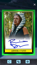 Topps Star Wars Card Trader Signature Green Ahsoka Tano DIGITAL Super Rare LTD