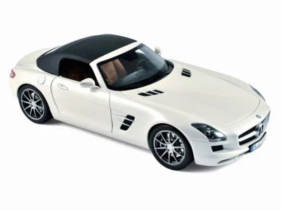 Mercedes-Benz SLS AMG Roadster 2011 , Weiss-Metallic, 1:18 NOREV - Imagen 1 de 2