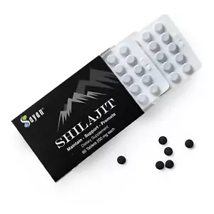 Purified Shilajit 200 mg Tabs Supplement Natural Choose Size - Picture 1 of 24