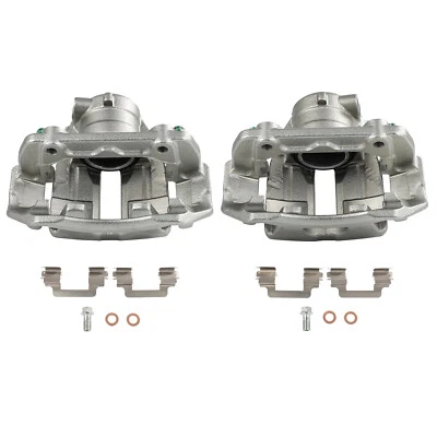 Par de pinzas de freno delanteras con soporte para Mercedes-Benz C280 2006-2007 AWD EE. UU. Foto 1 de 4