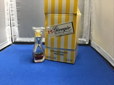 VINTAGE Giorgio Beverly Hills Extraordinario Perfume Botella 1/8 OZ Vacía Usado Como Nuevo Foto 1 de 3