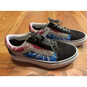 VANS Old Skool Platform After Dark Blue Pink Glitter Shoes Mens 5 Womens 6.5 - Picture 1 of 7
