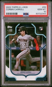 Tarjeta #69 Topps X J-Rod Collectiom Corbin Carroll RC PSA 2023 - Imagen 1 de 2