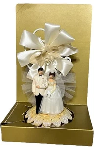 Vintage 1950s Wilton Wedding Topper In Original Box - Picture 1 of 10