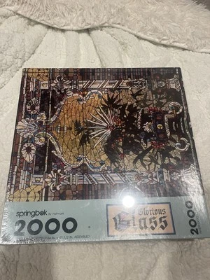 Springbok Glorious Glass 2000 Piece Jigsaw Puzzle Factory Sealed Box - Image 1 of 3