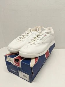 Reebok Classic Princess Wide Womens Size 9 White Athletic Leather Shoes Sneakers - Picture 1 of 9