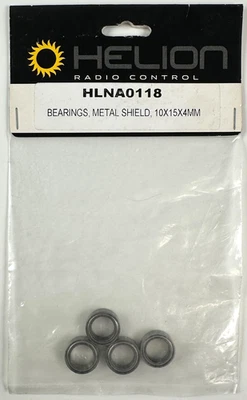 Helion HLNA0118 10x15x4mm Metal Shield Bearings New - Image 1 of 2