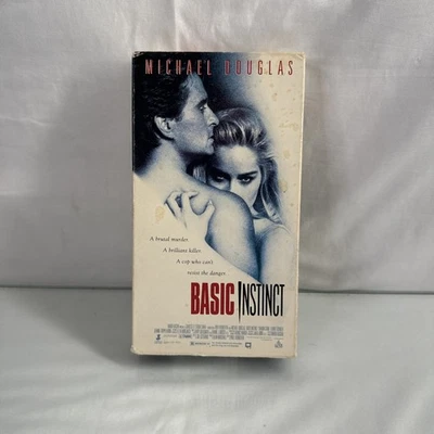 Basic Instinct (VHS, 1992) New Sealed, Sharon Stone Michael Douglas - Image 1 of 4