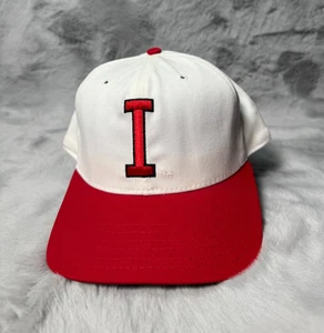 Vintage Indiana Hoosiers Hat Cap Pro Line Red White Snapback NCAA Made in USA - Picture 1 of 7