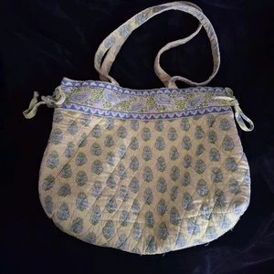 Vera Bradley Little Betsy flores cítricas y elefantes doble mango con cremallera - Imagen 1 de 7