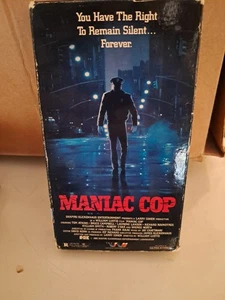 Maniac Cop VHS Rare Video Classics Horror Bruce Campbell Robert Z’Dar Tom Atkins - Picture 1 of 2