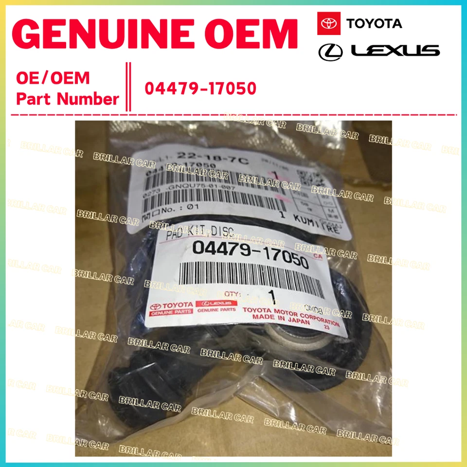 OEM TOYOTA 2000-2005 MR2 SPYDER CALIPER REBUILD KIT 04479-17050 REAR - Imagem 1 de 1