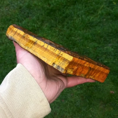 1,8Kg Rohstein TIGERAUGE Tigereye Tigereisen Zen Garten Ausdauer Sicherheit Nr.2 - Bild 1 von 4