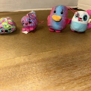 Pikmi Pops Menge 4 Mini duftender Sitzsack Plüsch 2017 Elch Spielzeug 2 Zoll Kleiderbügel - Bild 1 von 11