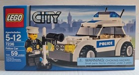 LEGO CITY: Police Car 7236 Complete With Resealed Bags Policeman Cop