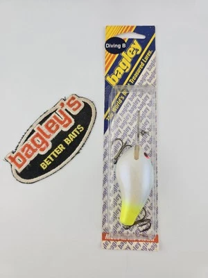 Bagley’s Diving B In Albino Firetail Color (DB2-4MBF) Vintage, Made In Florida - Image 1 of 2
