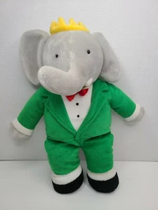 Dakin plush Babar elephant green suit/red tie vintage 17” - Picture 1 of 10