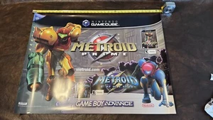 Metroid Prime/ Metroid Fusion Nintendo GameCube Promotional Banner - Picture 1 of 12