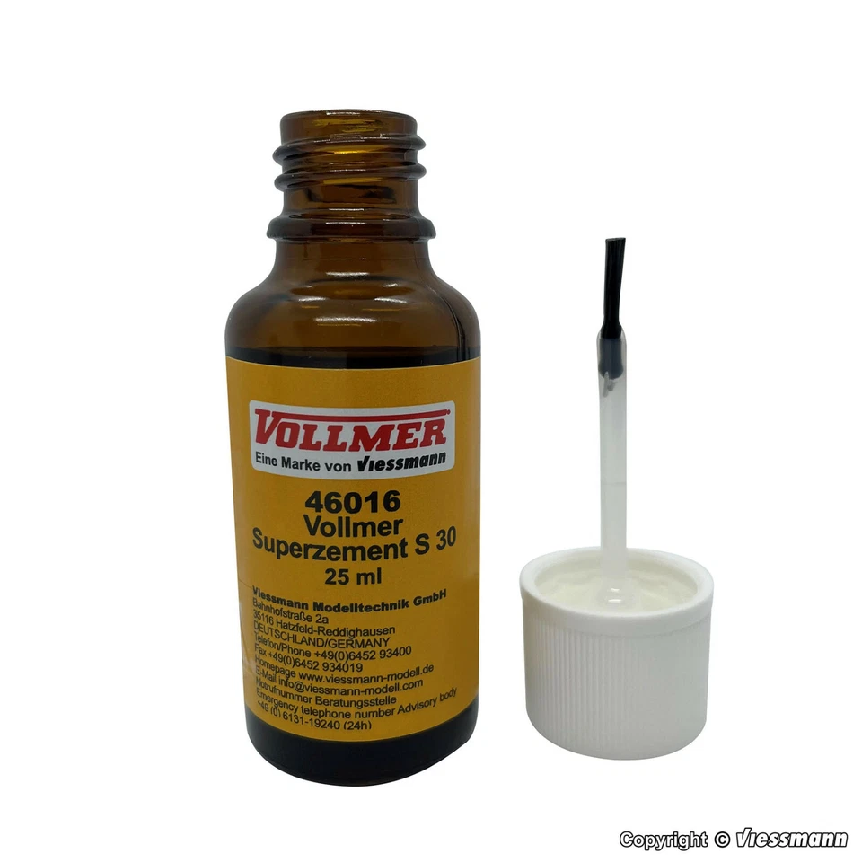 Vollmer 46016 Superzement s 30 Spezialkleber 25ml