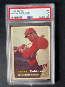 1957 Topps Baseball Frank Robinson ROOKIE #35 PSA 5 REDLEGS HOF RC - Picture 1 of 2