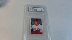 1990 Topps ROGER CLEMENS DOUBLEHEADERS SPA 9 MINT 