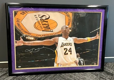 Kobe Bryant Signed Photo 36"x 24" Defending Inbound Pass vs Spurs 1/25/09 BAS - Image 1 of 4