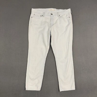 Pantalones Levi’s para mujer 32 (se adapta a 36) azul blanco a rayas novio algodón elástico Foto 1 de 4