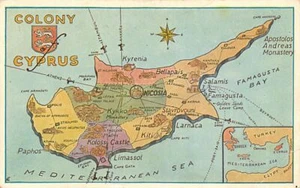 Cipro - Mappa della colonia - Publ. Deppo - Foto 1 di 2