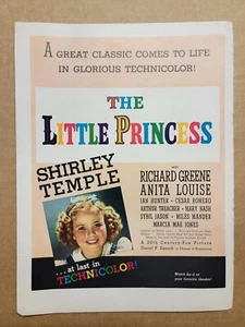 Vintage 1939 Little Princess Shirley Temple Film Movie Print Ad Advertisement - Picture 1 of 1
