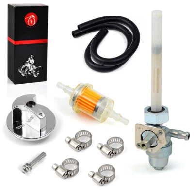 Fuel Valve Petcock & Knob For Honda FourTrax 250 TRX250X 2x4 1987 1988 1991 1992 - Image 1 of 4