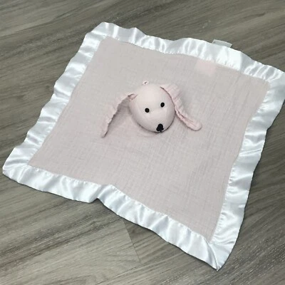 Aden & Anais Mussy Mate Lovey Pink Bunny Baby Lovey Satin Ribete (LEER POR FAVOR) Foto 1 de 4