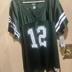 Maglia maglietta Majestic Green Bay Packers 12 Aaron Rodgers taglia 4X nuova con etichette. - Foto 1 di 6