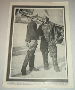 Pioneering IRISH AVIATOR JAMES FITZMAURICE 1928 Magazine Photo TRANS-ATLANTIC - Picture 1 of 3