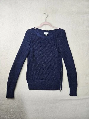 Calvin Klein Women Sweater Large Blue Viscose Blend Long Sleeve Knitted Pullover - Image 1 of 4