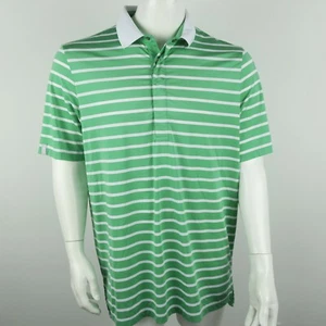 RLX Ralph Lauren Men's Golf Polo Shirt Size Large Green/White - Picture 1 of 6